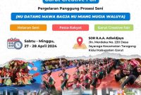 Kepala Disparbud Kabupaten Garut, Luna Aviantrini, didampingi Kabid Ekonomi Kreatif Disparbud Kabupaten Garut, Aulia Malik, diwawancara terkait perhelatan Garut Creative Fair Volume 2 dan Gebyar Pesona Budaya Garut Tahun 2024, di Lapang Apel Setda Garut, Kecamatan Tarogong Kidul, Kabupaten Garut, Kamis (25/04/2024).