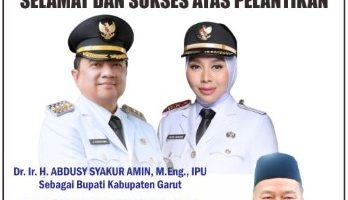 INSPEKTORAT KABUPATEN GARUT MENGUCAPKAN SELAMAT ATAS DI LANTIKNYA  BUPATI DAN WAKIL BUPATI GARUT PERIODE 2025 - 2030