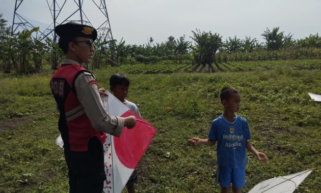 Polres Garut dan PLN Ajak Warga Hindari Bermain Layangan di Dekat SUTET Demi Keselamatan dan Kelancaran Listrik