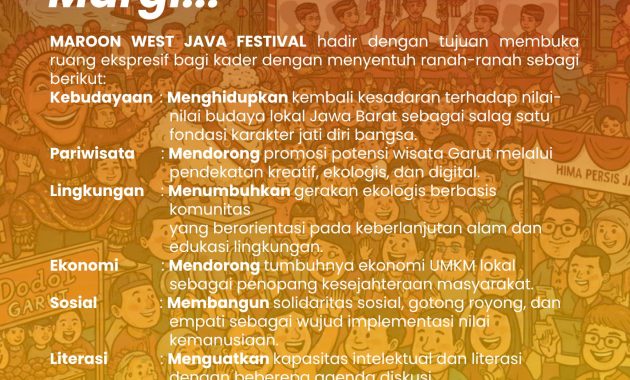 “Maroon West Java Festival”: Panggung Kreativitas Pemuda dan Pelestarian Budaya Sunda di Garut