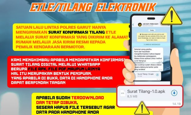 Hati-Hati Penipuan! Polres Garut Ingatkan Masyarakat Soal Surat Tilang ETLE Palsu