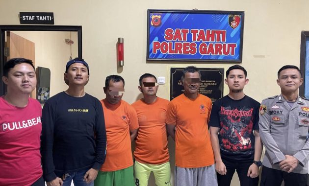 Tiga Warga Cikajang Diciduk Sat Reskrim Polres Garut atas Kasus Pengrusakan Kebun Teh
