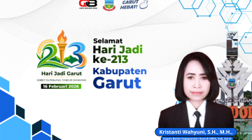 Kepala Badan Kepegwaian Daerah Mengucapakan Selamat Hari Jadi Garut Ke 213