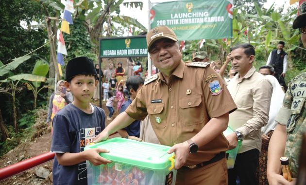Jembatan Garuda Resmi Diluncurkan di Malangbong, Bupati Garut Apresiasi Dukungan Pemerintah Pusat dan TNI AD