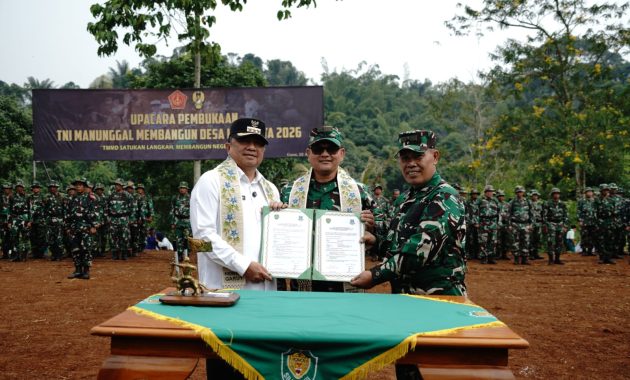 Akselerasi Pembangunan Desa, TMMD ke-128 di Malangbong Perkuat Kolaborasi TNI dan Pemkab Garut