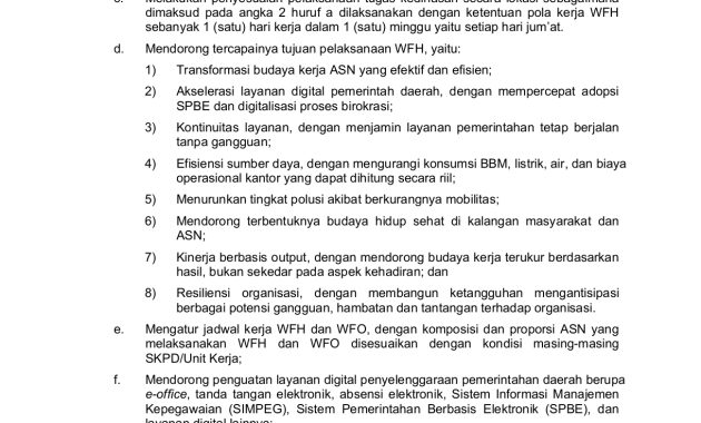 Bupati Garut Terbitkan Surat Edaran Transformasi Budaya Kerja ASN, WFH Berlaku Setiap Jumat