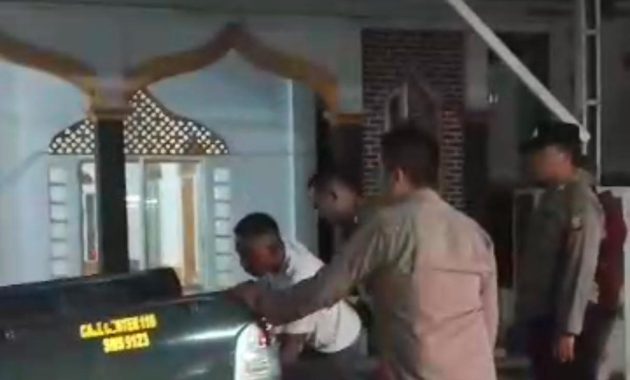 Polsek Wanaraja Amankan Pria Diduga Mabuk Usai Resahkan Warga Sukamenak