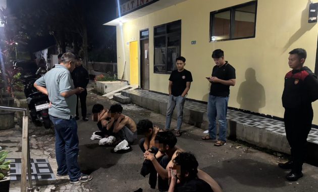 Respons Cepat Polisi Gagalkan Dugaan Tawuran di Tarogong Kaler, Enam Pemuda Diamankan