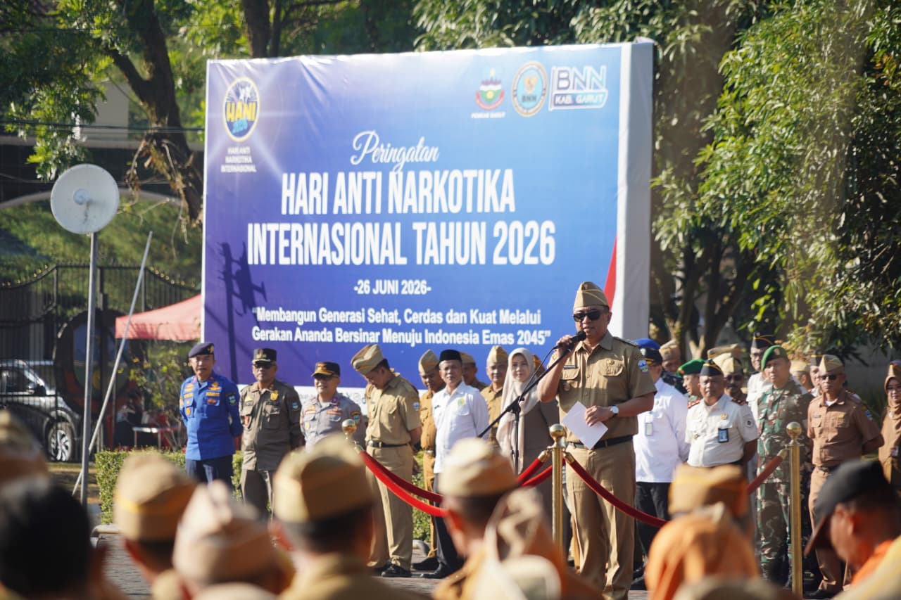 Bupati Garut Ajak Seluruh Elemen Bersatu Perangi Narkoba pada Peringatan HANI 2026