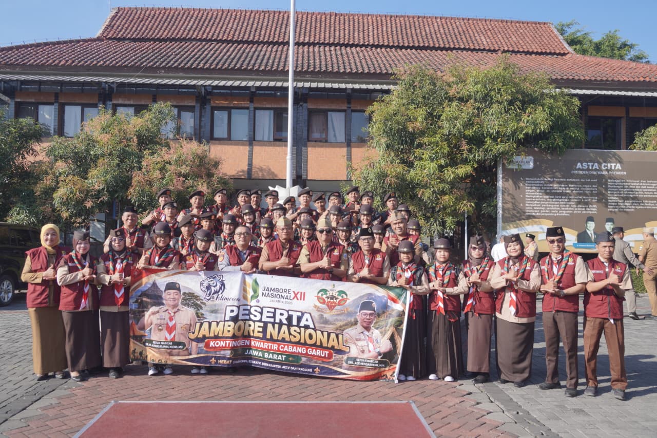 32 Pramuka Penggalang Garut Siap Ikuti Jamnas 2026, Bupati Tekankan Pentingnya Kemandirian