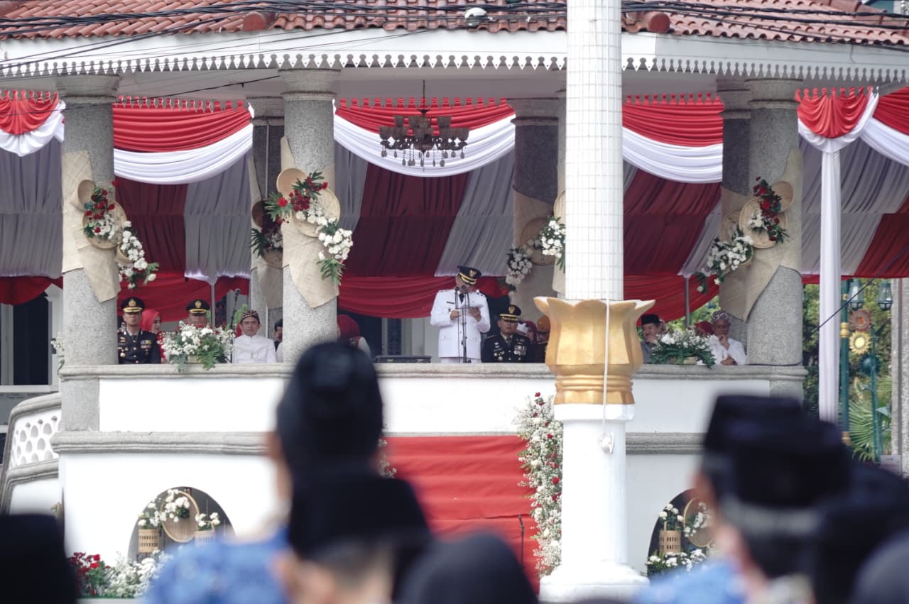 Upacara HUT RI ke-81, Bupati Garut Paparkan Kemajuan Ekonomi dan Tantangan Pembangunan