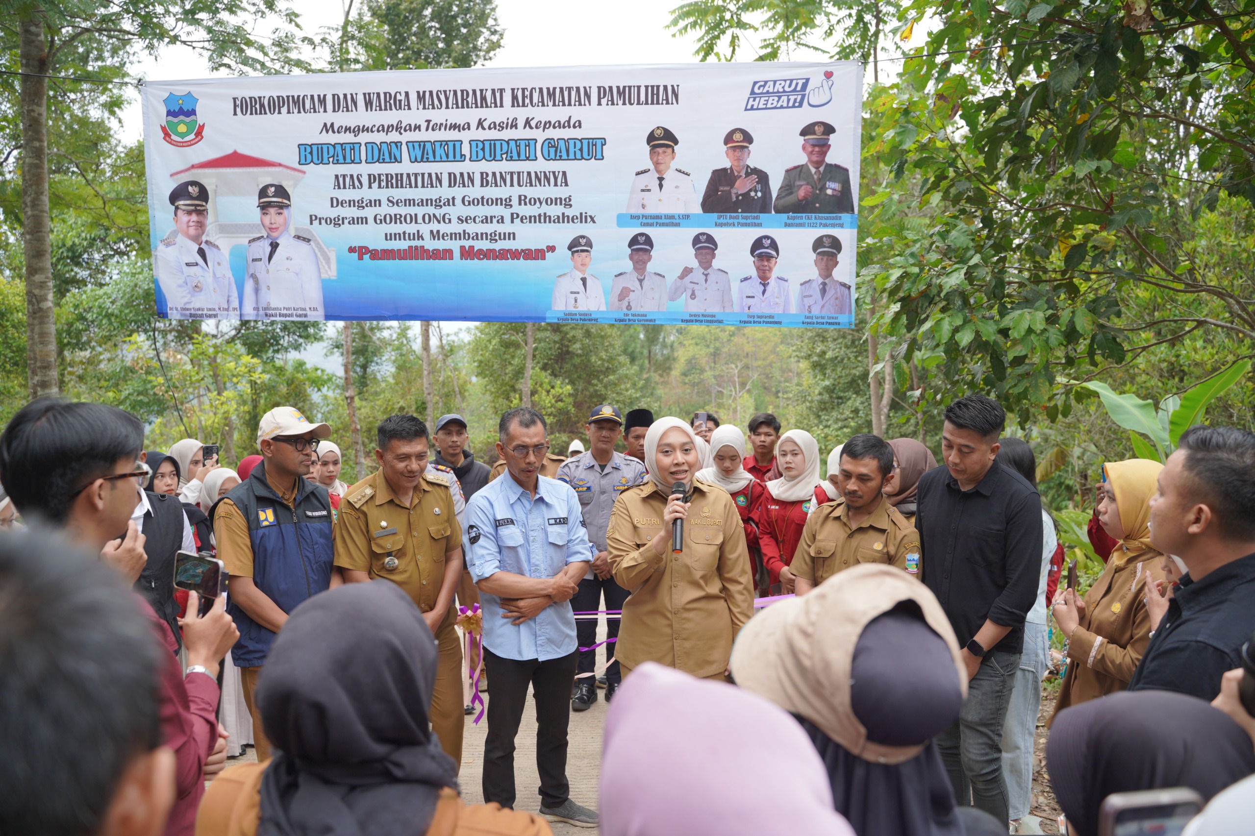 Jalan Ciangkrong Pamulihan Resmi Dibuka, Distribusi Kopi Petani Makin Lancar